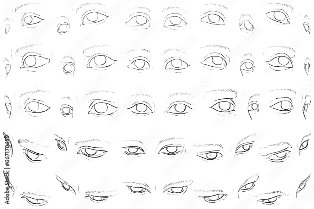 50 Eyes - Digital Art (3D to 2D) 50 Eyes - Digital Art (3D to 2D)