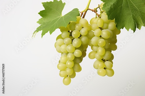 A bunch of white grapes in a bowl