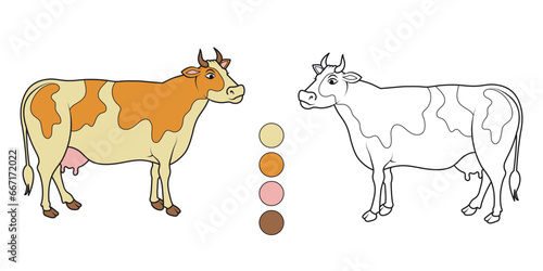 Coloring book "Cow"