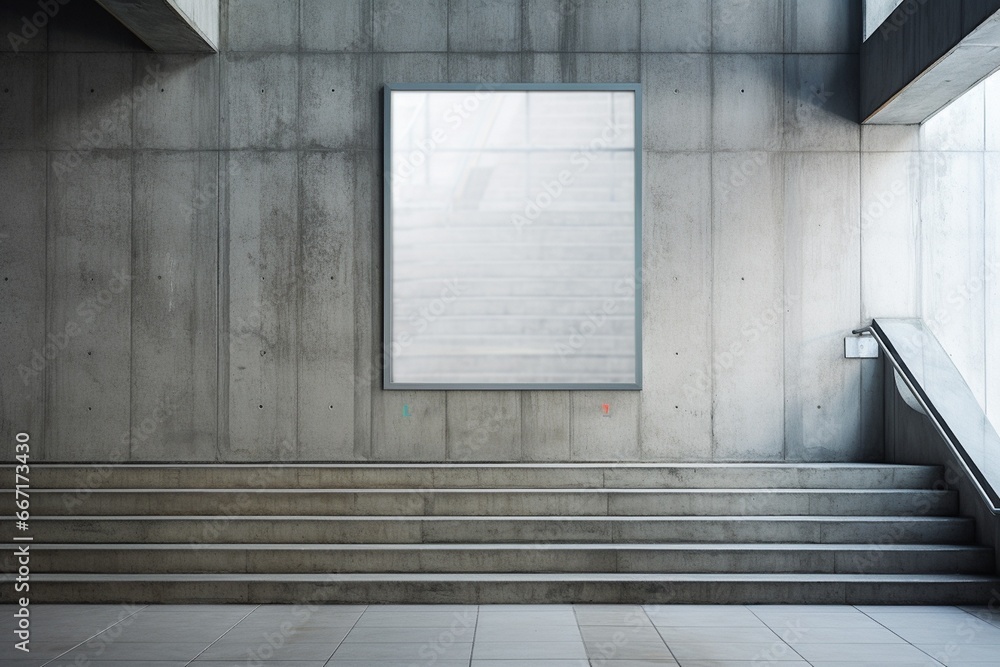 Obraz premium Stairs Mockup Created with Generative AI