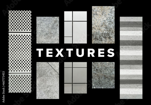 Metal And Concrete Background Textures