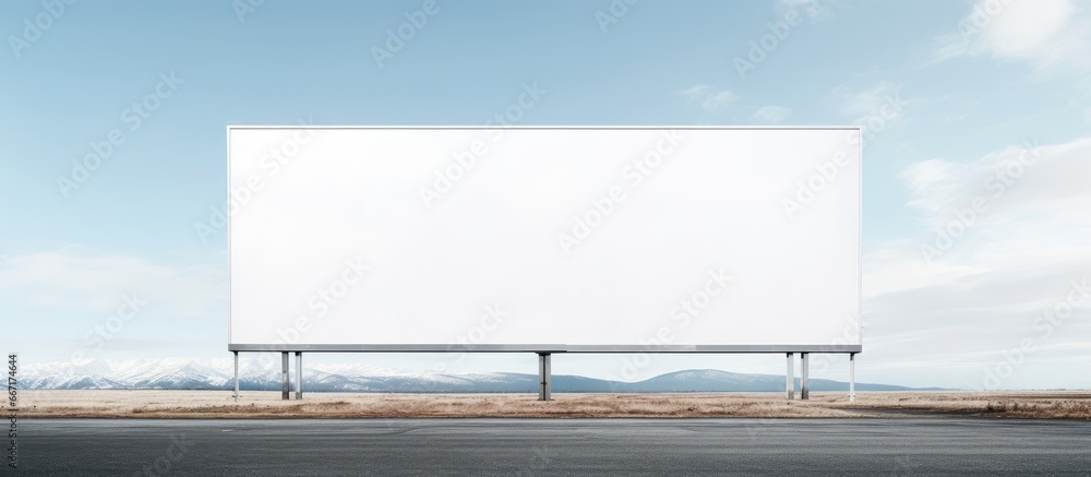 Obraz premium Contemporary vacant ad sign