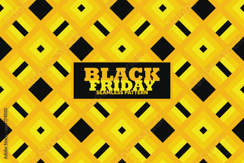 Black Friday Sale. Seamless pattern geometric line. Background for banners, labels, badges, prints, posters, web. Print on card, notebook, invitation card, balloon.
