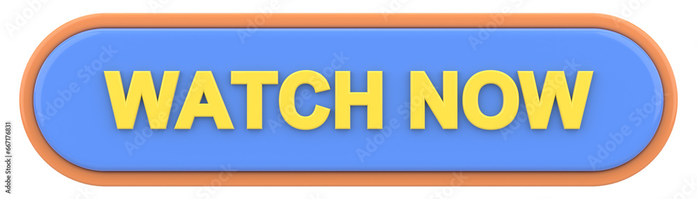 Watch now button. 3D illustration. Watch now button. 3D illustration.