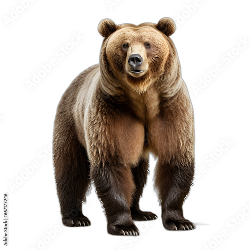 bear isolated on transparent or white background