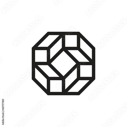 ai geometric logo abstract icon