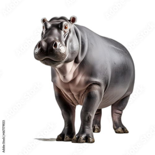 hippo isolated on transparent or white background © Pixel Prophet