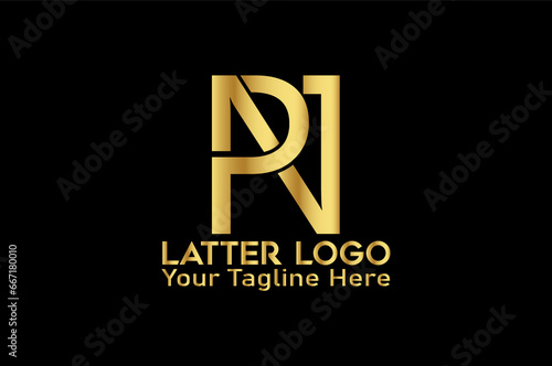 Monogram, latter, business, PN, company logo design