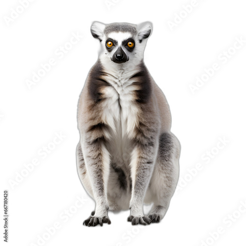 lemur isolated on transparent or white background