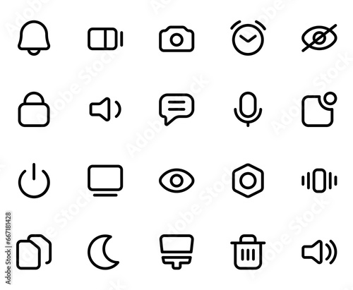 Interface Line Icons