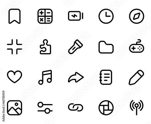 Interface Line Icons