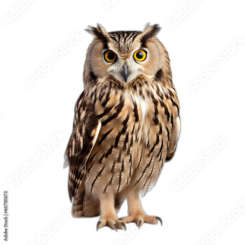 owl isolated on transparent or white background © Pixel Prophet