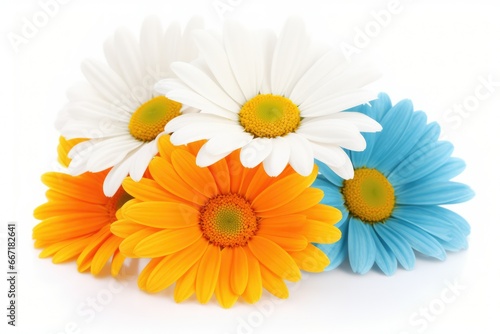 A captivating flower with vibrant petals against a pure white background  creating a composition bursting with energy and life. The vivid colors  dynamic shapes  and velvety texture of the flower dema