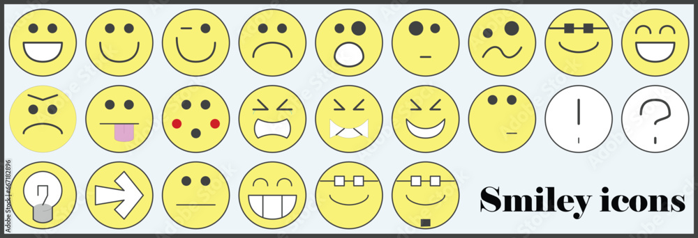 Smiley Face Vectors Smiley Face Vectors
