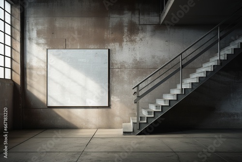 Stairs Mockup Created with Generative AI