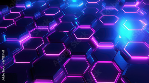 abstract background with hexagons