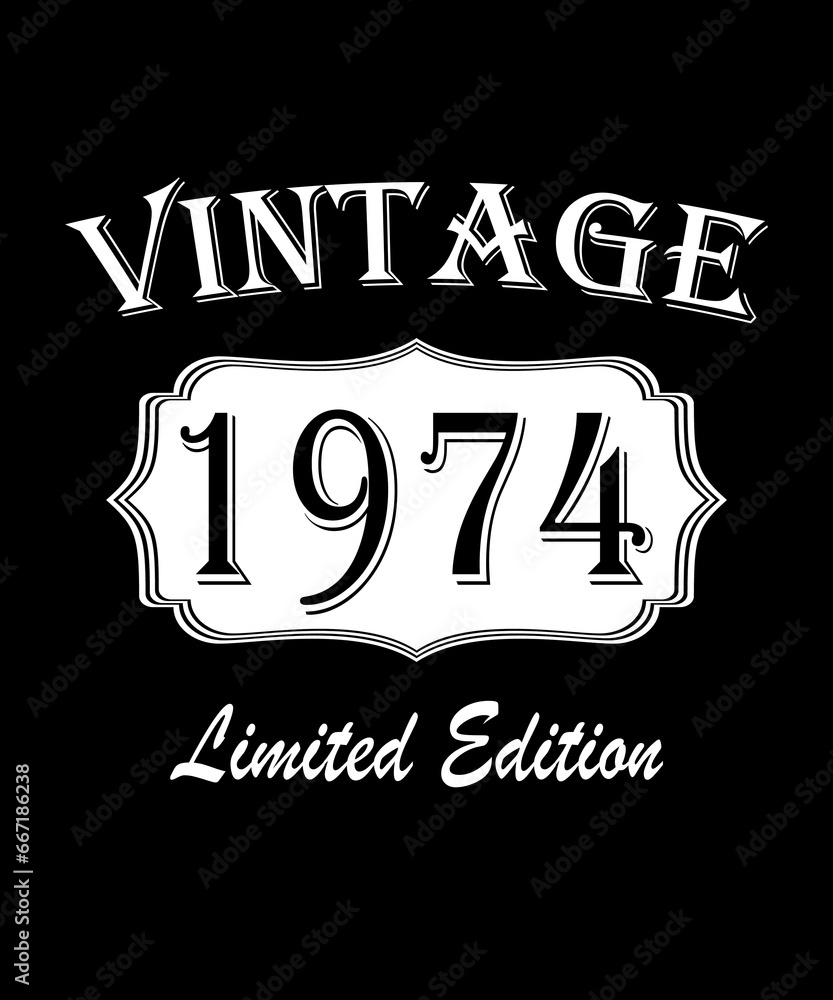 © Philip - Legends were born in 1974. Awesome since 1974. Limited Edition. Original part. T-shirt design of a birthday card.