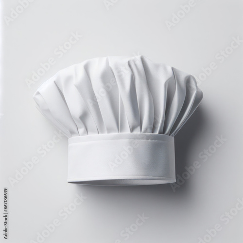 chef hat on white background. ai generative