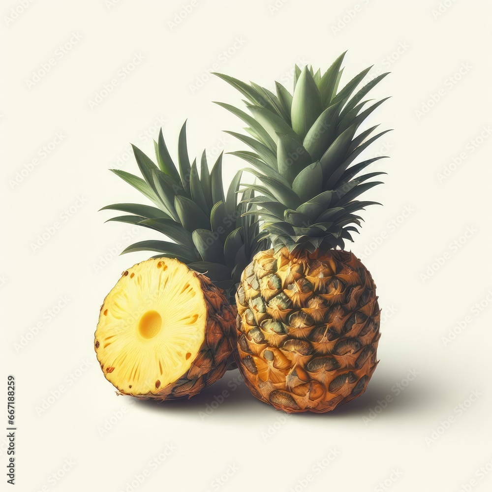 Luscious Pineapple Paradise, GENERATIVE AI Luscious Pineapple Paradise, GENERATIVE AI