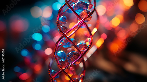 Realistic DNA Molecule Transformation in Molecular Biology. Generative AI. © Ramon