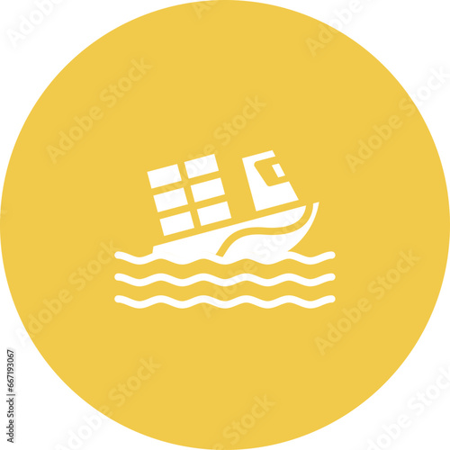 Boat Sink Icon