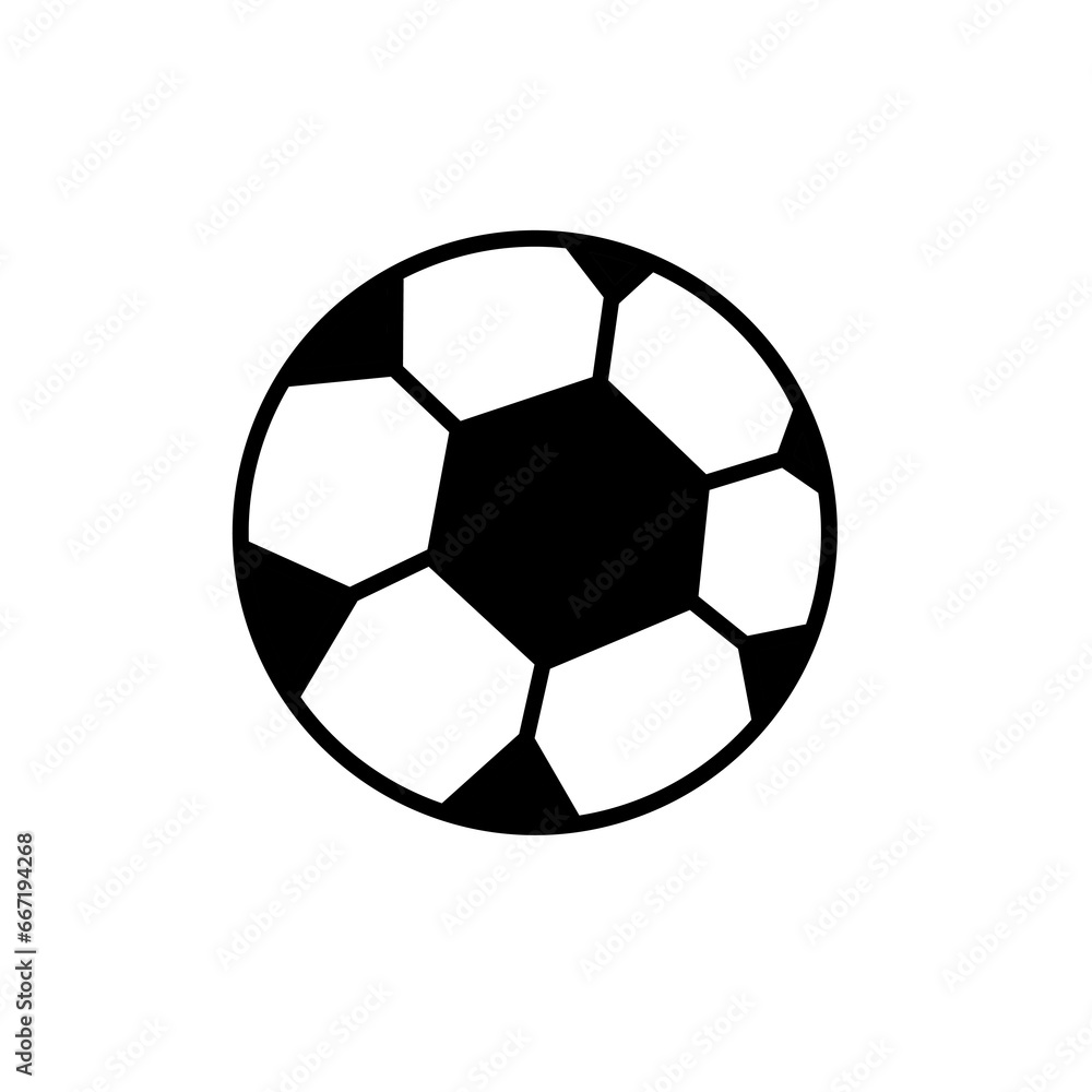 soccer ball isolated on Transparant background 