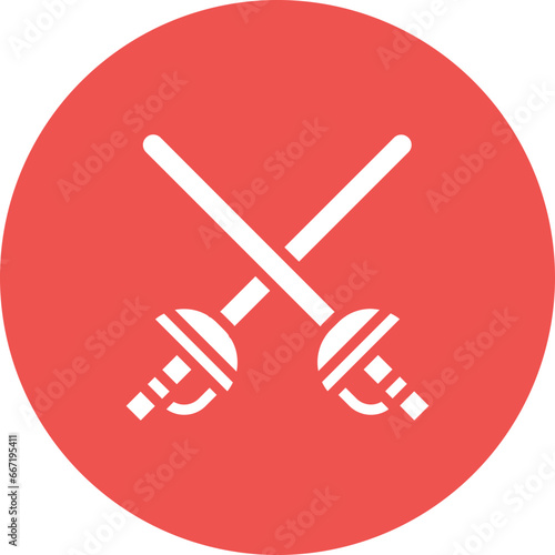 Fencing Sports Icon