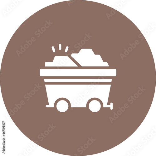 Gold Cart Icon