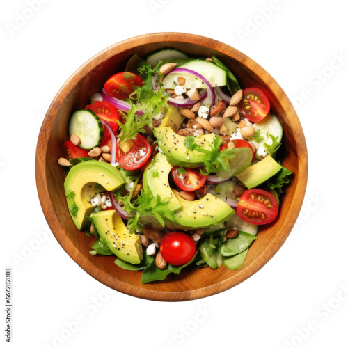 Healthy Salad with Tomato a...
