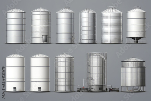Industrial Storage Facility Tanks And Silos For Raw Materials