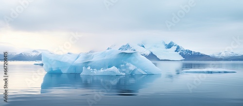 Iceberg filled Glacier Lagoon J kulsarlon for swimming photo
