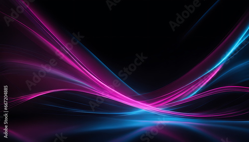 blue and pink abstract background with a black background.