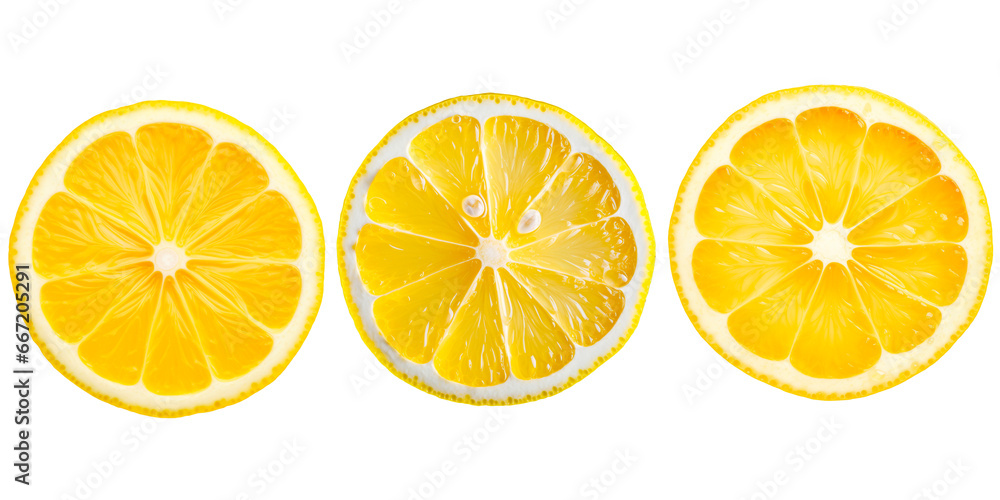 Slice of lemon in transparent background. Slice of lemon in transparent background.