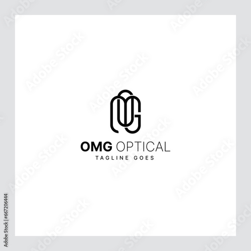 OMG-letter logo Design in the form of Hexagons shape and a cube logo with 
Letter monogram designs for corporate identity to business logo (ID: 667206444)