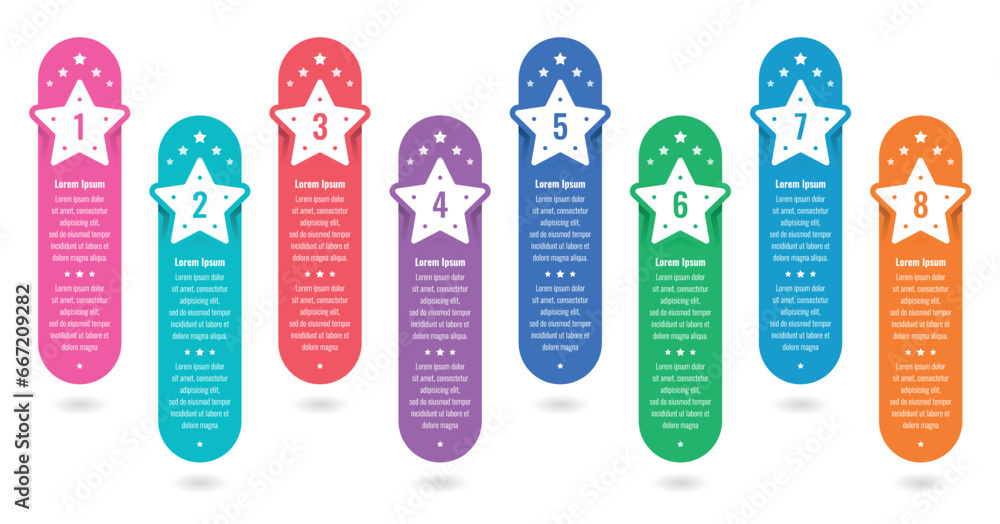 eight options statistical informational template. annual report, internet, web infographic template. star information template eight options statistical informational template. annual report, internet, web infographic template. star information template