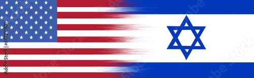 USA and Israel merged into one flag
