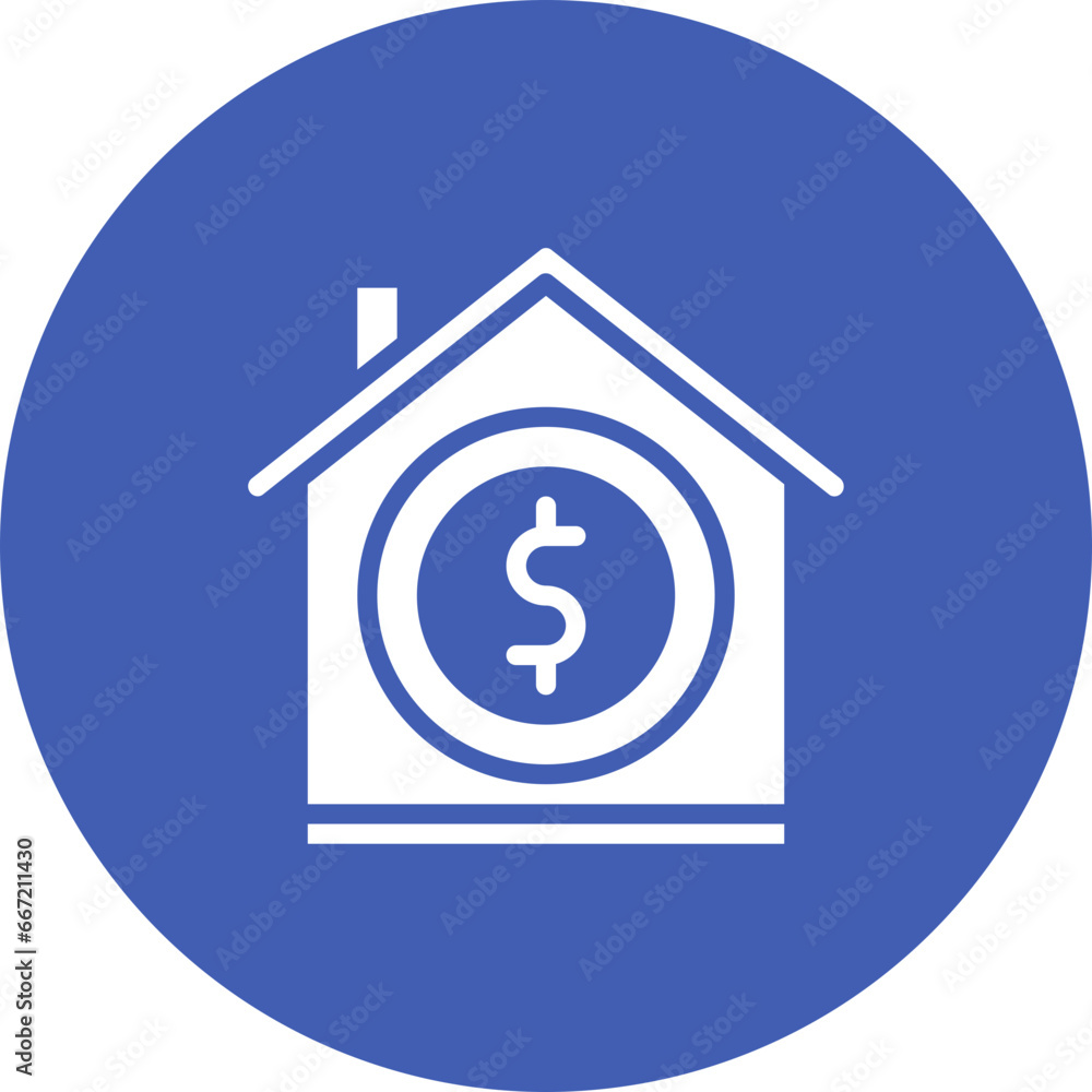Fototapeta premium House Money Icon