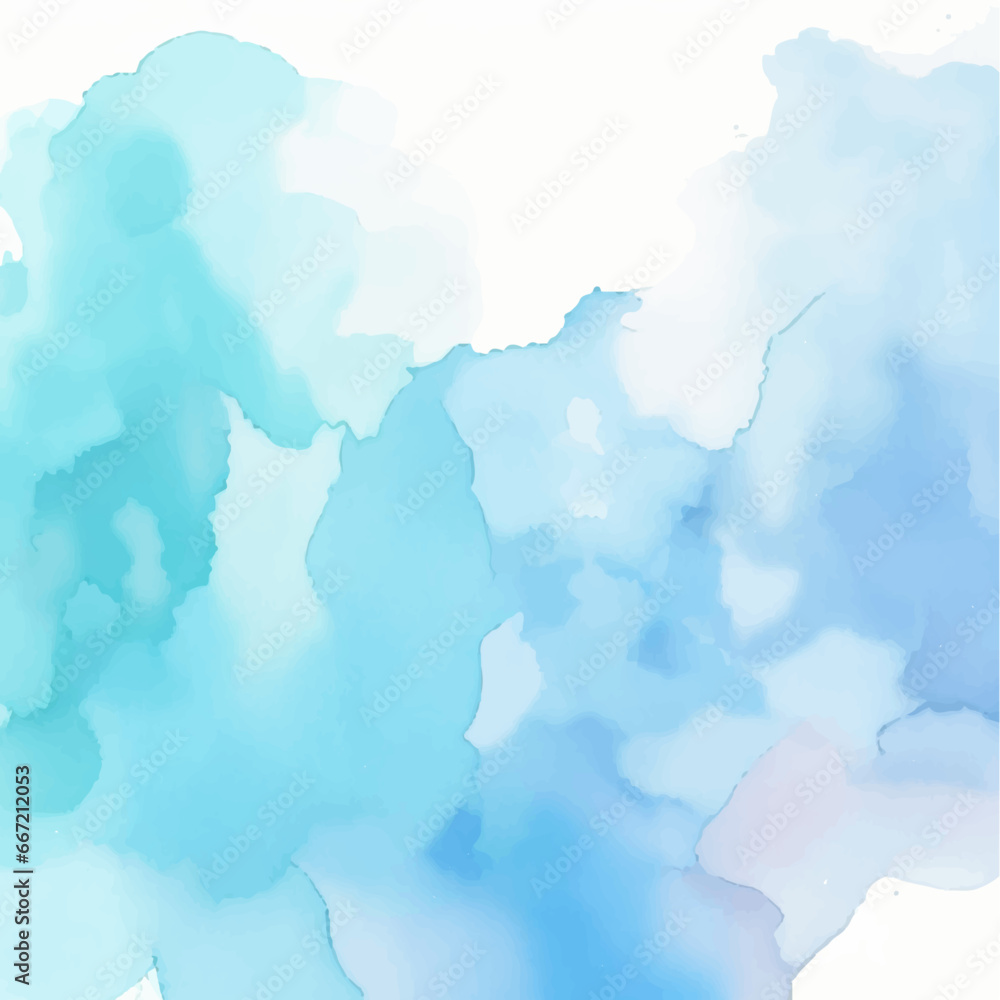 Abstract watercolor background, Blue watercolor