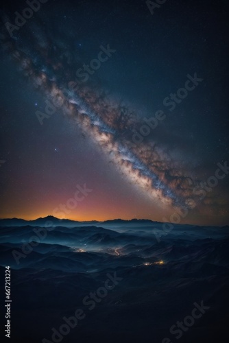 Galactic Majesty: The Milky Way Above the Peaks © Kinga