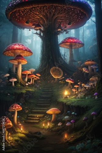Fantasy World of Magical Mushrooms © Kinga