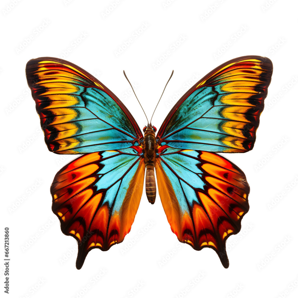 Stunning butterfly isolated on transparent background