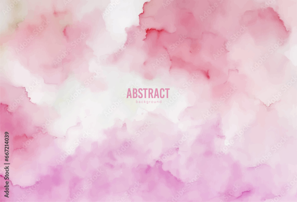 Fototapeta premium Pink background, Pink watercolor