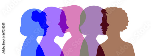 Parents and children. Drawing of a human silhouette.
Family, adolescent psychology, family relations between relatives.