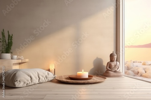 Serene Home Meditation With Soft Lighting