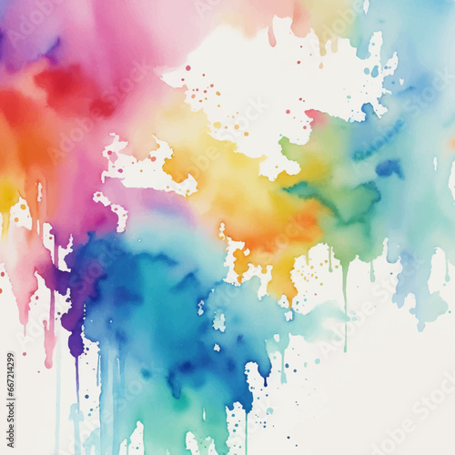 Abstract watercolor background with splashes  Abstract rainbow background  abstract colorful background 