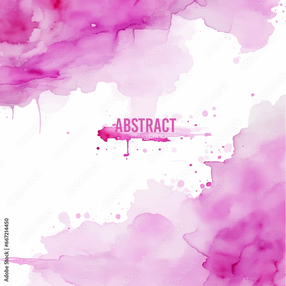 Pink background, Pink watercolor, abstract watercolor background with watercolor splashes