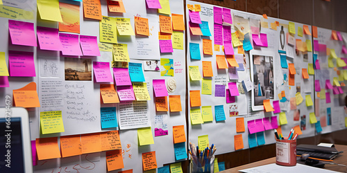A Colorful Bulletin Board of Business Ideas and Tasks photo