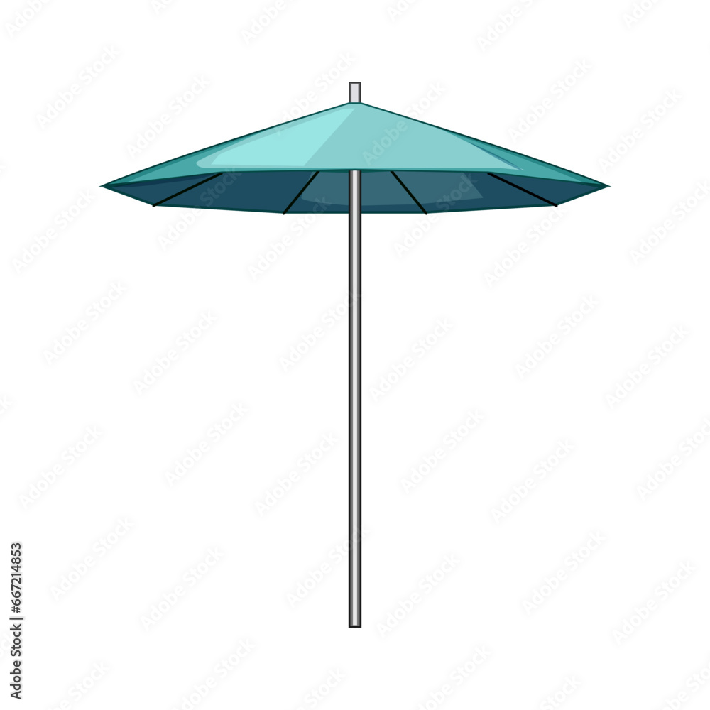 sun beach umbrella cartoon. vacation holiday, travel sea, object relax sun beach umbrella sign. isolated symbol vector illustration