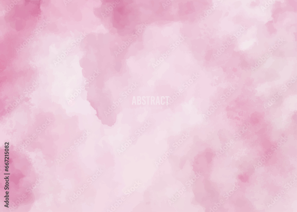 Pink background, abstract watercolor background with splashes