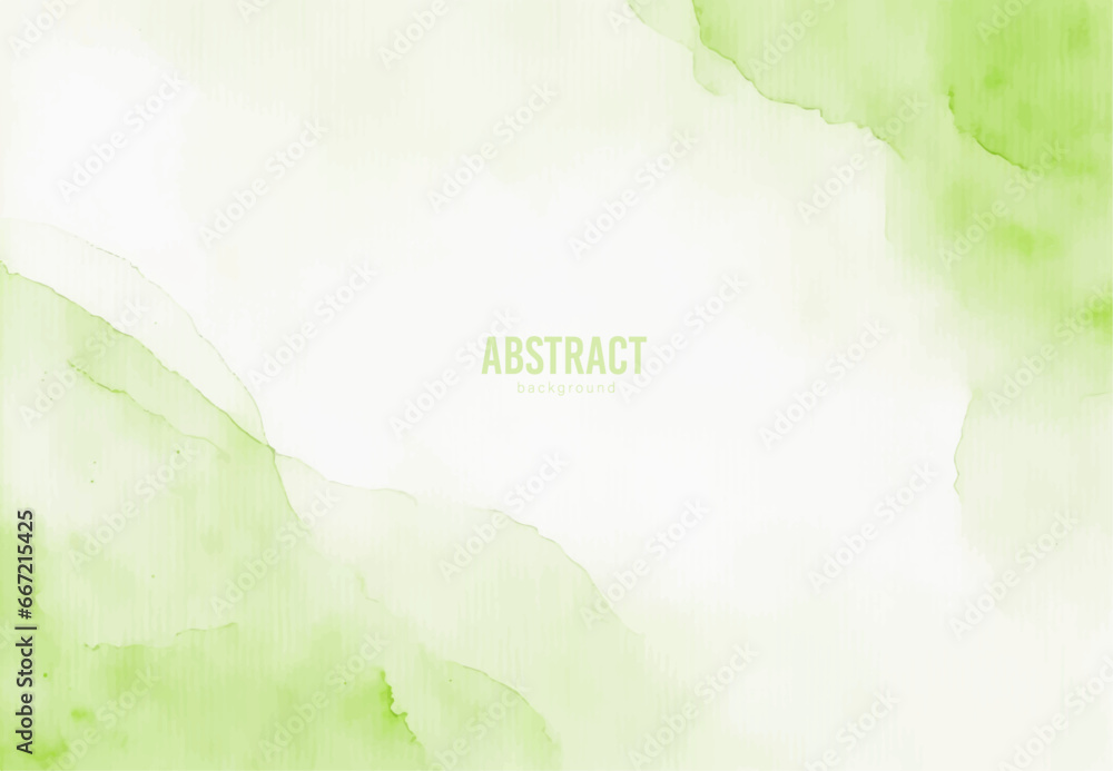 Abstract green background, Green watercolor